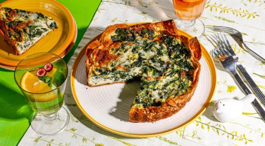 Легкий киш с зеленью на лаваше: быстро и вкусно