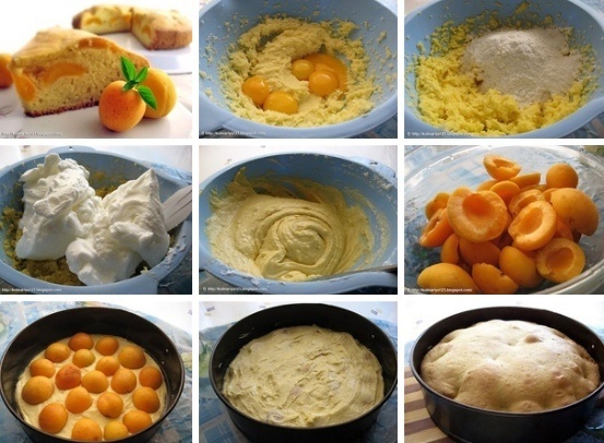 Нежный пирог с абрикосами