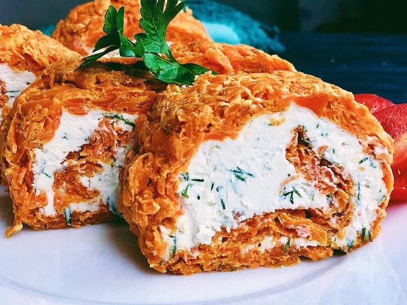 Рецепт морковного рулета