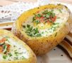 Картофельные лодочки с яйцом