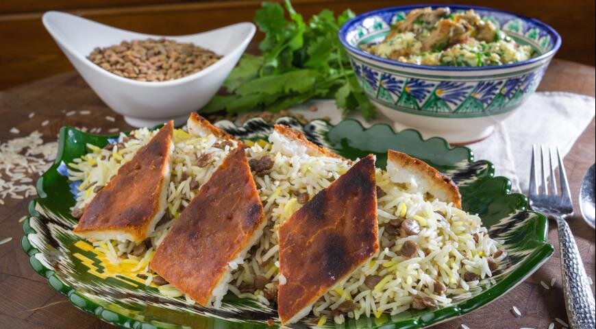 Нежный чихыртма: секреты ароматного плова с курицей и чечевицей