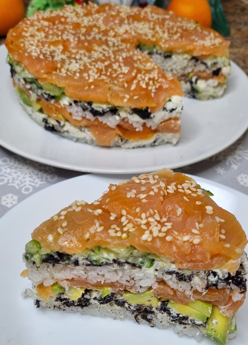 Суши-торт: новый взгляд на привычное блюдо