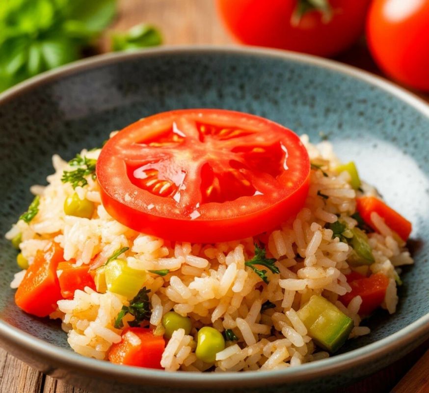 Вкусный и полезный ужин: рис с овощами за 30 минут