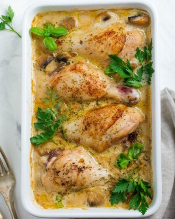 Куриные ножки в сметанно-чесночном соусе, которые покорят вас