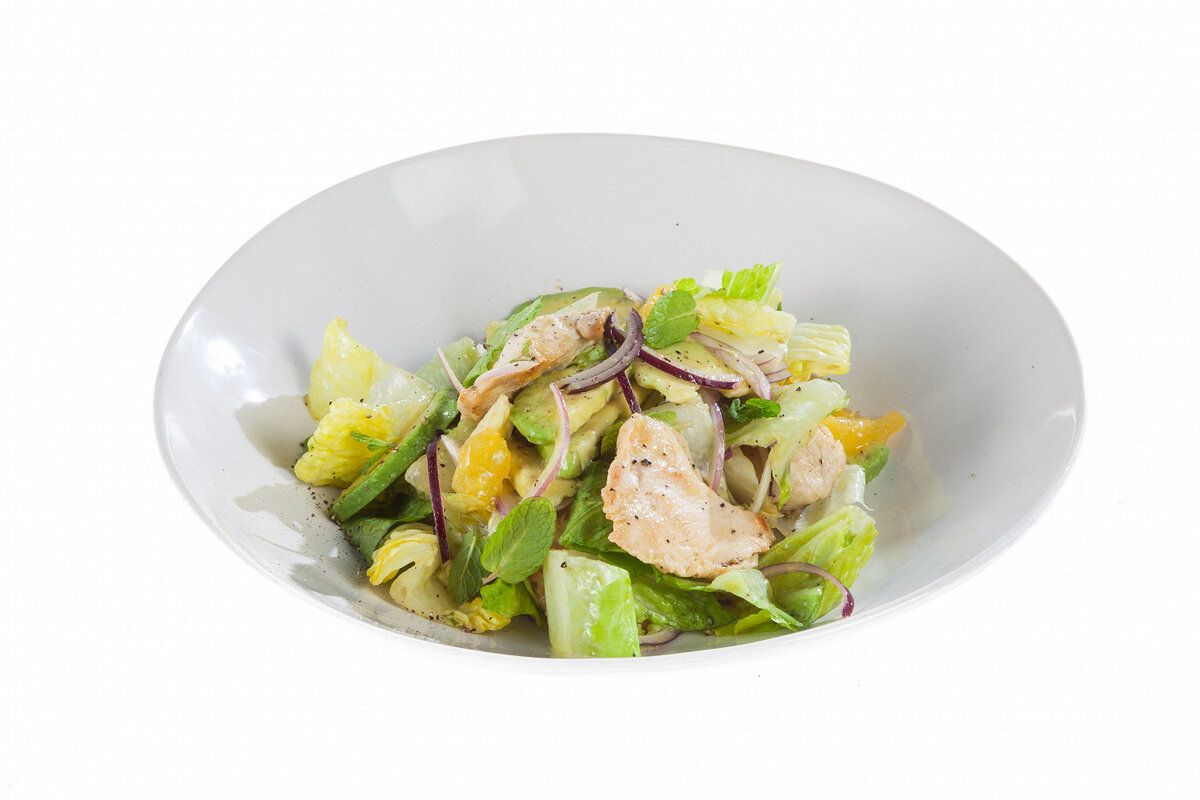 Невероятный салат с курицей и цитрусовыми: взрыв свежести в каждой порции