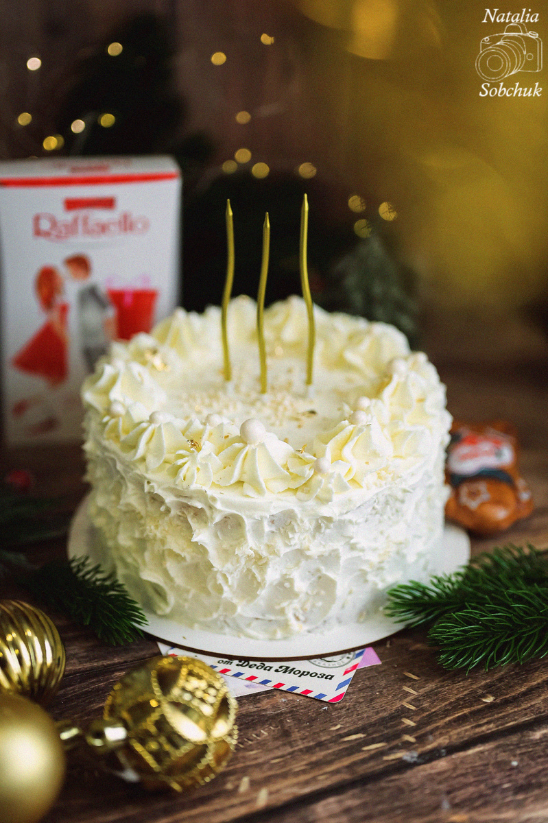 Торт Рафаэлло с мандариновым конфитюром: поразите гостей к праздникам!