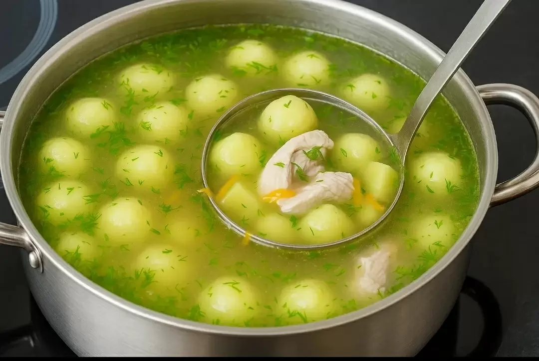 Невероятный суп с куриным мясом и сырными шариками: новое слово в кулинарии