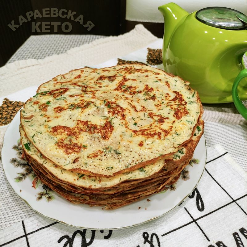 Сырные кето-блинчики с укропом: легкий рецепт для весеннего наслаждения